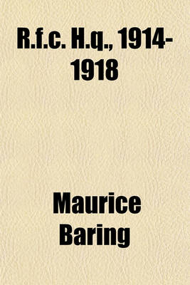 Book cover for R.F.C. H.Q., 1914-1918