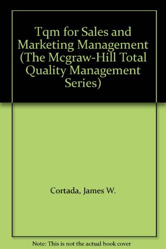 Book cover for TQM for Sales and Marketing Management