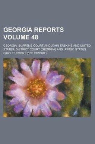 Cover of Georgia Reports Volume 48