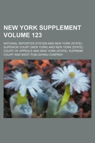 Cover of New York Supplement Volume 123