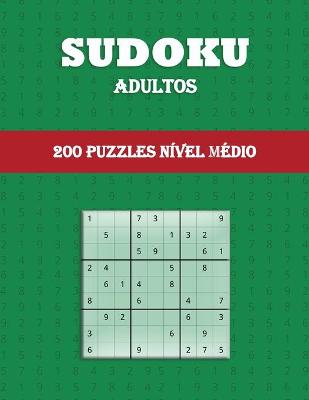 Book cover for Sudoku Adultos (200 Puzzles Nível Médio)