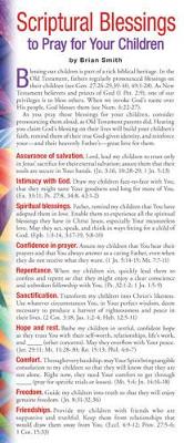 Book cover for Scriptural Blessings to Pray for Your Children (pack of 50)