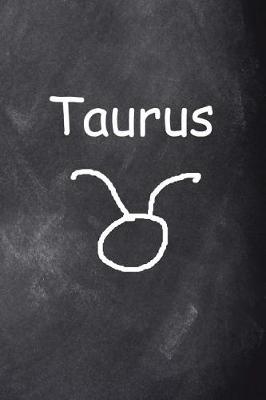 Book cover for Taurus Symbol Zodiac Sign Horoscope Journal Chalkboard