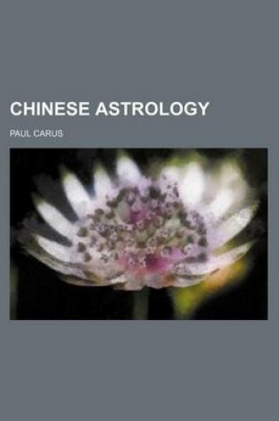 Cover of Chinese Astrology