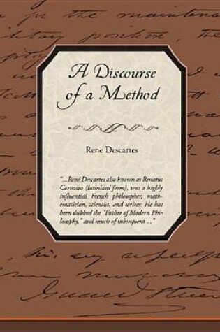 Cover of A Discourse of a Method