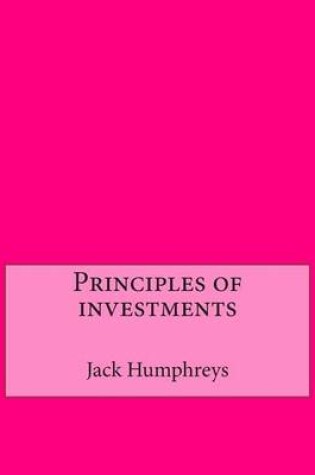 Cover of Principles of Investments