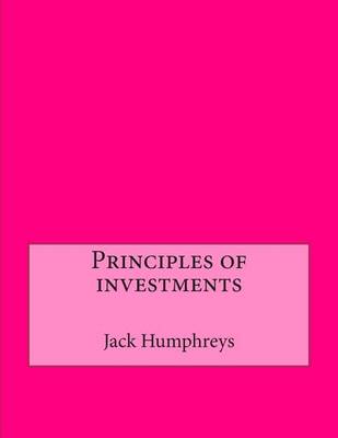 Book cover for Principles of Investments