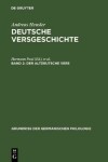 Book cover for Der Altdeutsche Vers