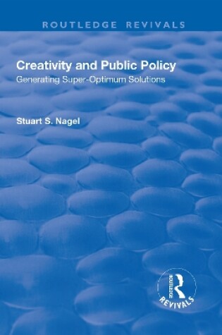 Cover of Creativity and Public Policy