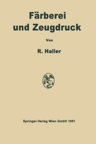 Cover of Farberei Und Zeugdruck