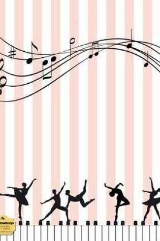 Cover of Writedrawdesign Blank/Wide Ruled 8.5 X 11" Notebook, Keyboard Ballet Dancers