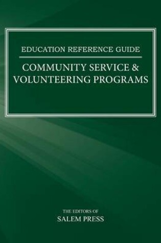 Cover of Community Service & Volunteering Programs