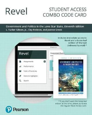 Book cover for Government and Politics in the Lone Star State - Revel Combo Access Card