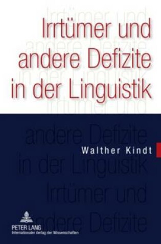Cover of Irrtuemer Und Andere Defizite in Der Linguistik