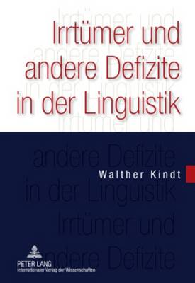 Cover of Irrtuemer Und Andere Defizite in Der Linguistik