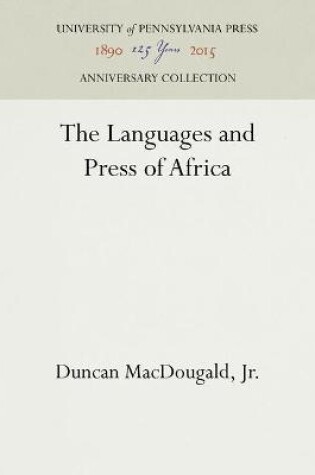 Cover of The Languages and Press of Africa