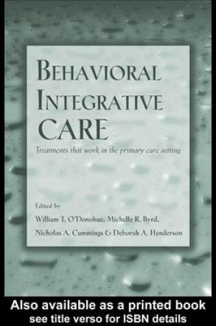 Cover of Behavioral Integrative Care