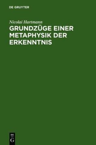 Cover of Grundzuge Einer Metaphysik Der Erkenntnis