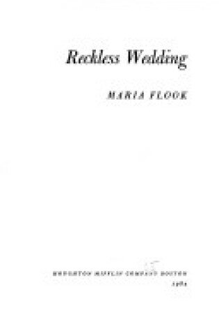 Cover of Reckless Wedding