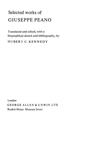 Cover of Selected Works