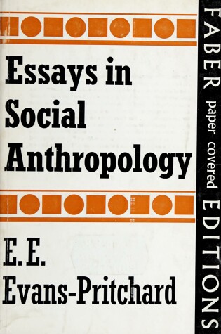 Cover of Essays in Social Anthropology