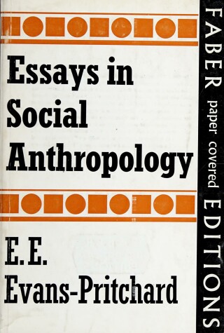 Book cover for Essays in Social Anthropology