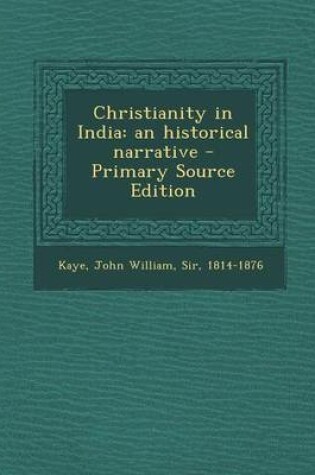 Cover of Christianity in India