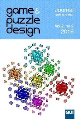 Book cover for Game & Puzzle Design, Vol. 2, No. 2, 2016 (Colour)