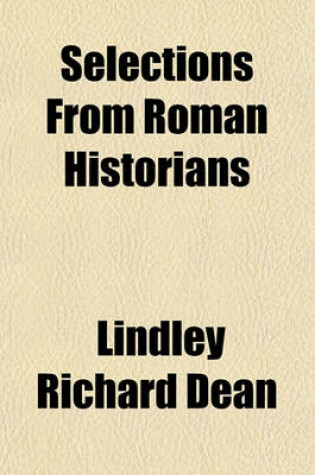 Cover of Selections from Roman Historians