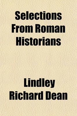 Book cover for Selections from Roman Historians