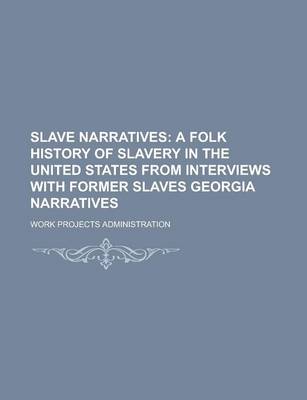 Book cover for Slave Narratives Volume 3