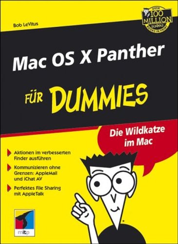 Book cover for Mac OS X Panther Fur Dummies