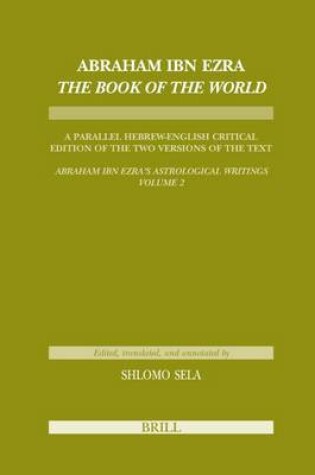 Cover of Abraham Ibn Ezra the Book of the World