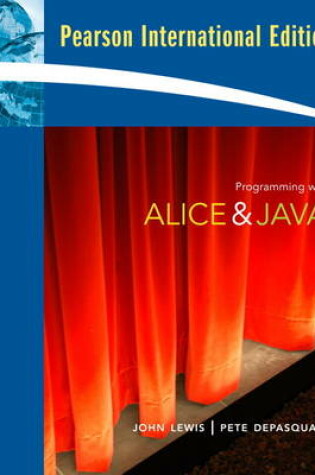 Cover of Programming with Alice and Java