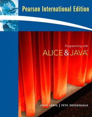 Book cover for Programming with Alice and Java