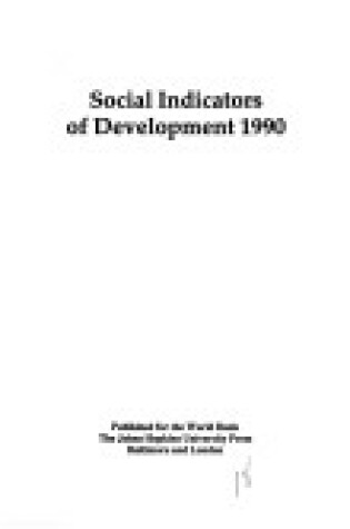 Cover of Social Indicators of Development