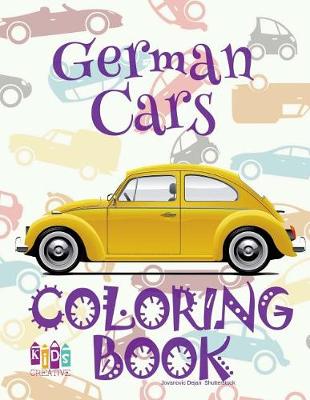 Book cover for German Cars coloring book