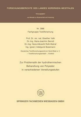 Book cover for Zur Porblematik Der Hydrothermischen Behandlung Von Polyester in Verschiedenen Veredlungsstufen