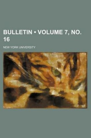 Cover of Bulletin