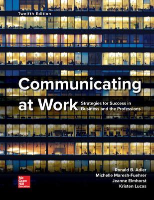 Book cover for Communicating at Work