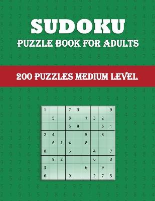 Book cover for Sudoku - Puzzle Book for Adults (200 Puzzles Medium Level)