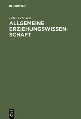 Book cover for Allgemeine Erziehungswissenschaft