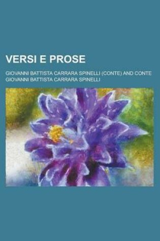 Cover of Versi E Prose