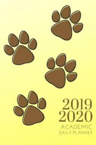 Cover of 2019-2020 Academic Planner With Hours Puppy Dog Gratitude Daily Organizer
