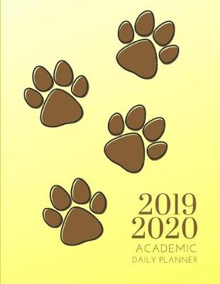 Book cover for 2019-2020 Academic Planner With Hours Puppy Dog Gratitude Daily Organizer