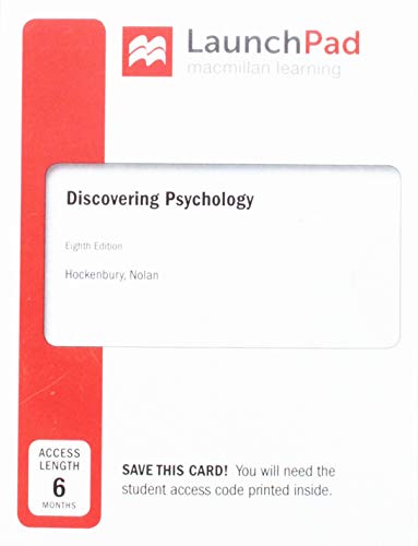 Book cover for Launchpad for Discovering Psychology (1-Term Access)