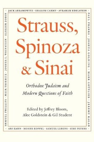 Cover of Strauss, Spinoza & Sinai