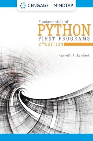 Cover of Mindtap Computer Science, 1 Term (6 Months) Printed Access Card for Lambert's Fundamentals of Python: First Programs, 2nd