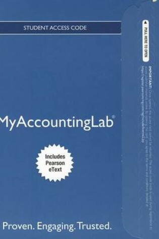 Cover of NEW MyAccountingLab with Pearson eText -- Access Card -- for Financial Accounting