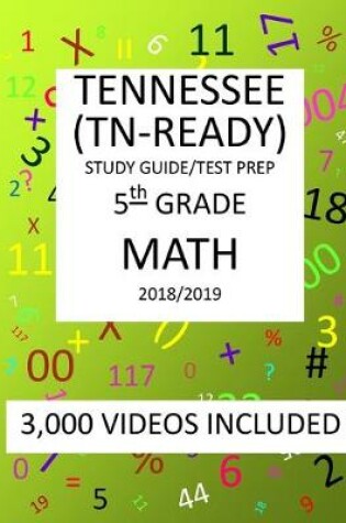 Cover of 5th Grade TENNESSEE TN-READY, 2019 MATH, Test Prep